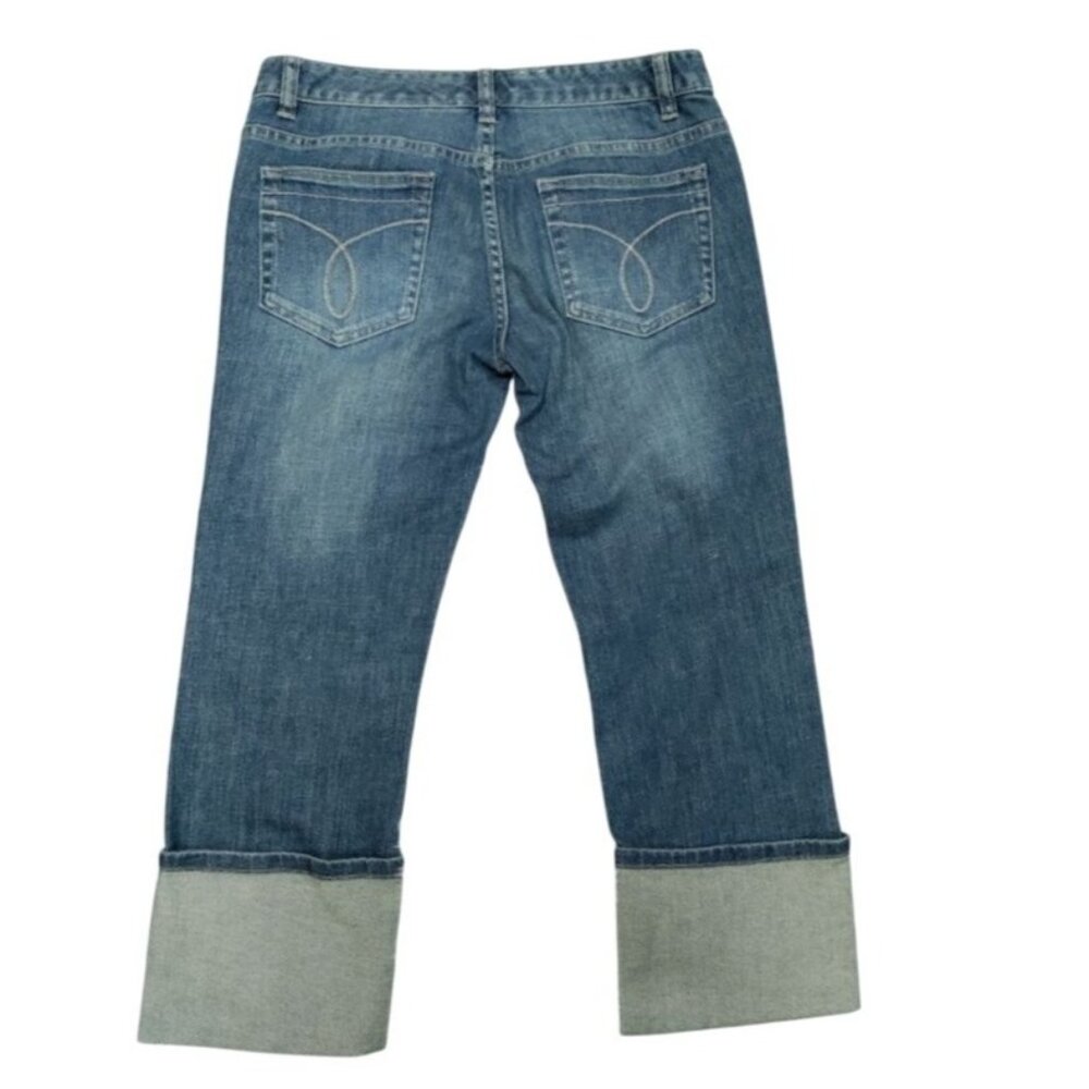 Calvin Klein Jeans Vintage Low Rise Classic 80s Capris Distressed Denim Size 29 - Picture 3 of 12
